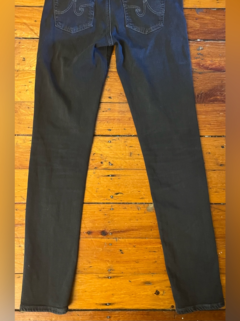 Adriano Goldschmied AG The Stilt Cigarette Leg Jeans Faded Black Wash Size 27R - Picture 12 of 13